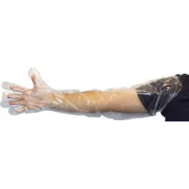 striped gloves -  Seidman & Associates Large Clear Safety Zone® 1 mil Polyethylene Gloves (100 Gloves Per Box)