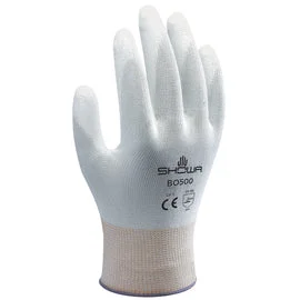 luxury gloves -  SHOWA™ 13 Gauge Polyurethane Palm Coated Work Gloves With Nylon Knit Liner And Knit Wrist Cuff