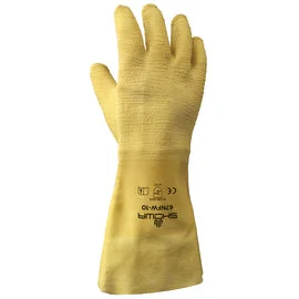 spandex gloves -  SHOWA™ Heavy Duty Natural Rubber Full Hand Coated Work Gloves With Cotton Liner And Gauntlet Cuff