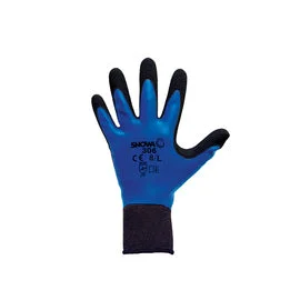 heat resistant gloves -  SHOWA® Size 6 13 Gauge Black Natural Rubber Work Gloves With Cotton/Polyester Liner And Knit Wrist