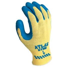 quick dry gloves -  SHOWA® Small ATLAS® KV300 10 Gauge DuPont™ Kevlar® Cut Resistant Gloves With Rubber Coated Palm