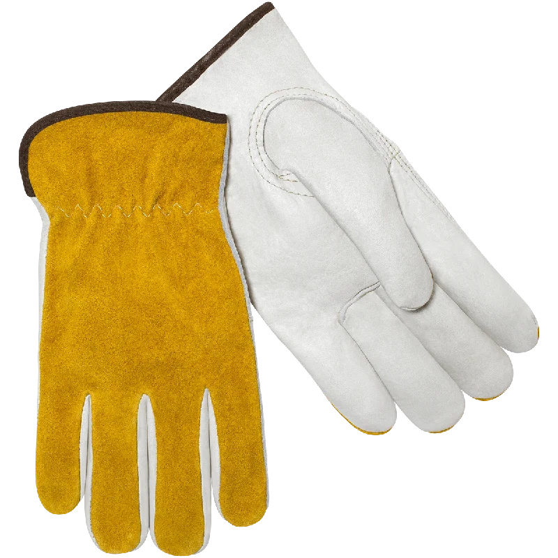 hypoallergenic gloves -  Steiner Industries 0238 Economy Grain Cowhide Palm & Split Cowhide Back Drivers Gloves (One Dozen)