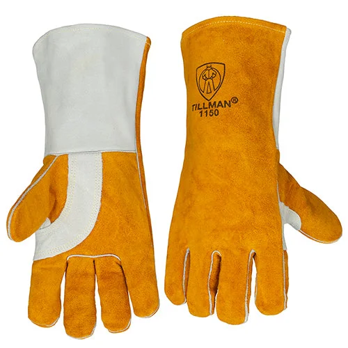 long gloves -  Tillman Brown Cowhide Welding Gloves - 1150