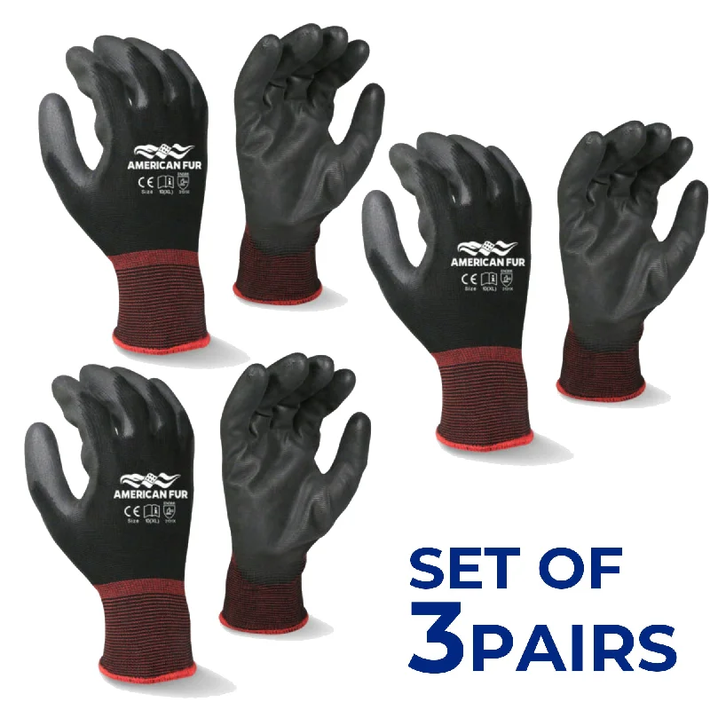 anti-vibration gloves -  Ultra-Thin PU Palm Coated Multi-Purpose Work Gloves