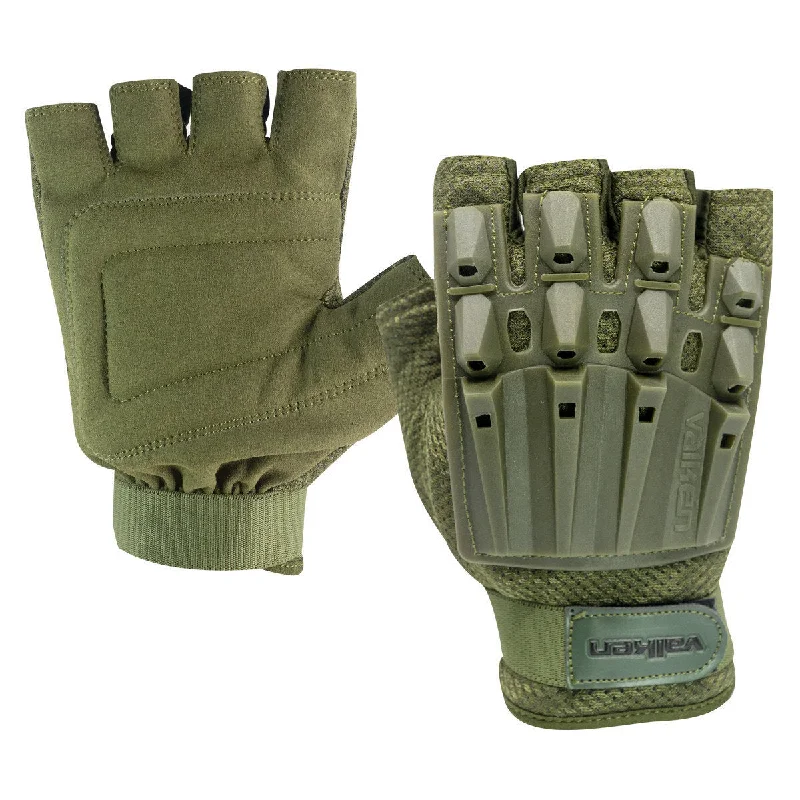 handling gloves -  Valken Alpha Half Finger Gloves - Olive