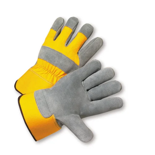 custom fit gloves -  West Chester 500Y Premium Split Cowhide Palm Rubberized Cuff Gloves (One Dozen)