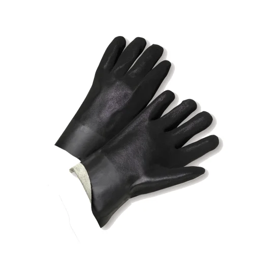 powdered gloves -  West Chester 1017RF 10", Pvc Chemical Glove, Rough Finish, 12 pair