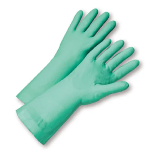 winter gloves -  West Chester52N101 15mil Unlined Green Nitrile, Individually Packaged - Premium Posi Grip -