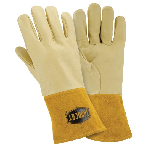 kids gloves -  West Chester IronCat 6021 Pigskin MIG Welding Glove, Kevlar Sewn, 6 Pair