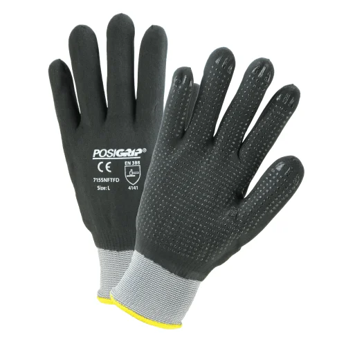 personalized gloves -  West Chester 715SNFTFD PosiGrip Micro Foam with Dots Nitrile Coated Gloves, 12 Pair