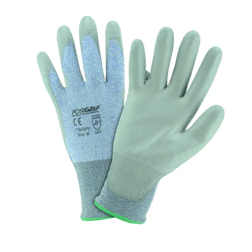 fishing gloves -  West Chester 718HSPU A2 Cut Resistant, Gray PU Coating-12 Pair