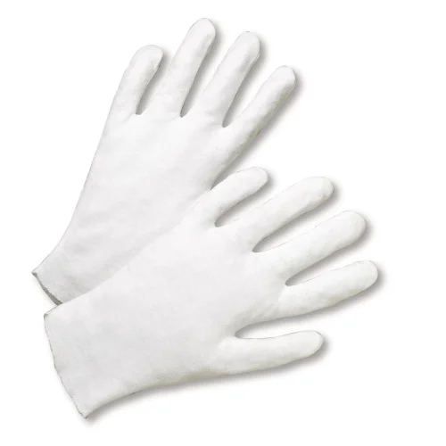 fishing gloves -  West Chester805L Heavy Weight Lisle/Inspection Glove, 10 1/2" OAL - 100% Cotton - Size Small or Ladies