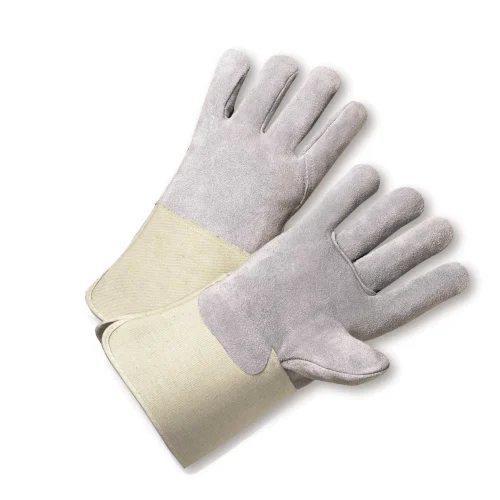 purple gloves -  West Chester 900-AA Full Leather Back Kevlar® Sewn Gauntlet Cuff Safety Glove