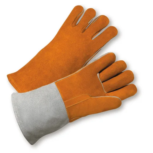 handling gloves -  West Chester-9401 Russet/Grey Welders Reinforced Thumb Kevlar Sewn