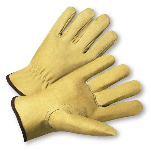 lace-up gloves -  West Chester 9940k, Premium Pigskin Driver Glove, Keystone Thumb, Dozen (12 pairs)