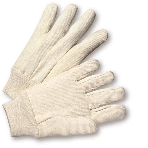 single layered gloves -  West Chester K01I, Knit Wrist Canvas Gloves, 100% Cotton, 12 Pair