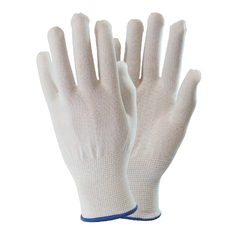 player gloves -  White Knit Inspection Gloves (12pr)