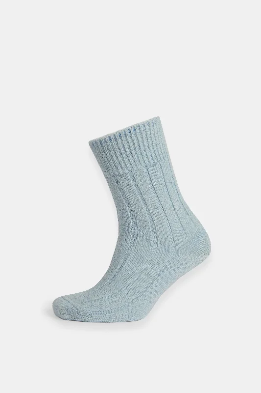 sock sales men -  Alpaca Bed Sock - Pale Blue