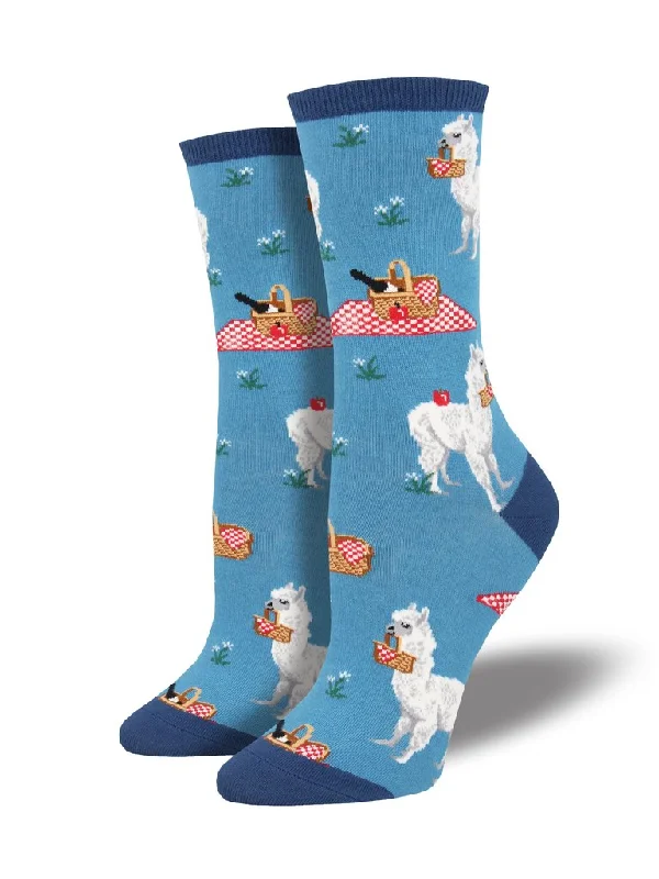 sock designs kids -  Alpaca Lunch Sock