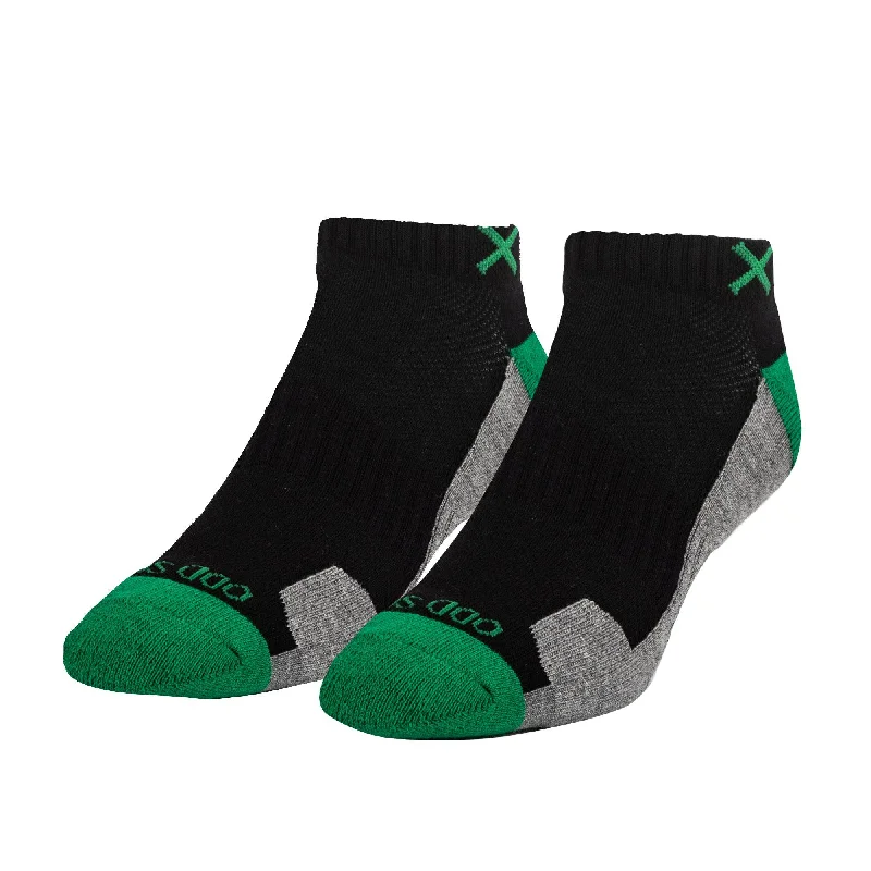 sock inventory kids -  Basix Men Ankle 3 Block Staple Green Black Heather