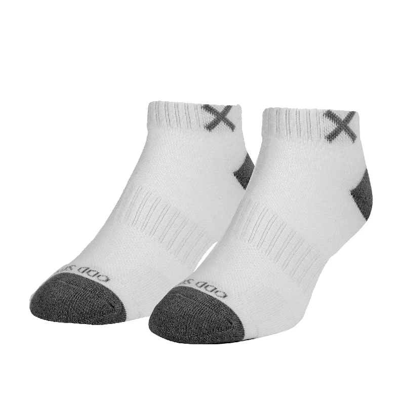 sock availability kids -Basix Men Ankle Solid Core White Gray