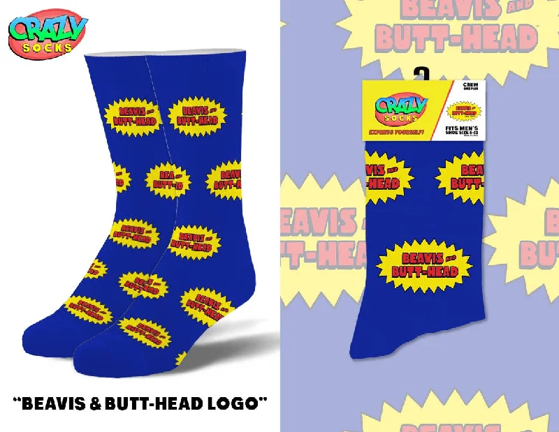 sock codes 2025 -  Beavis & Butthead - Mens Crew Folded