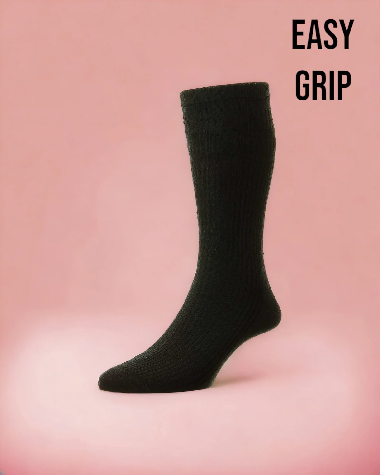 sock storage -  Black Wool Rich Easy Grip Socks