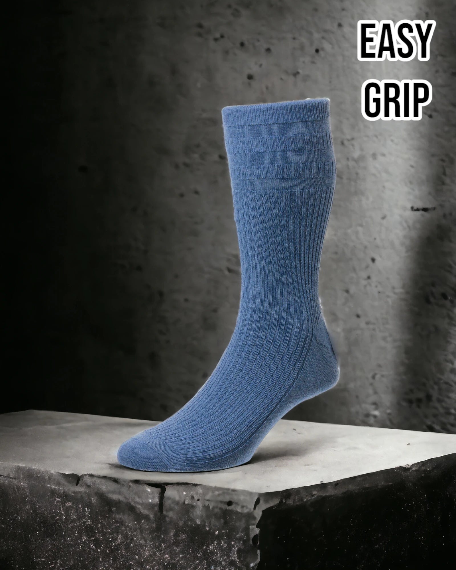 sock uses -  Blue Wool Rich Easy Grip Socks