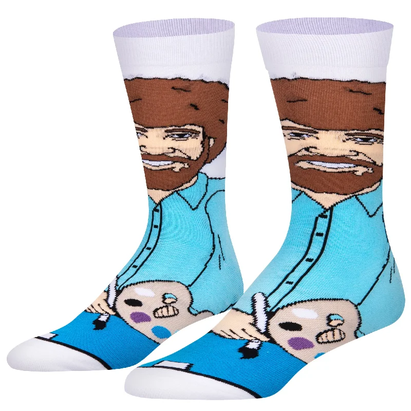 sock returns kids -  Bob Ross 360 Men's Crew Socks