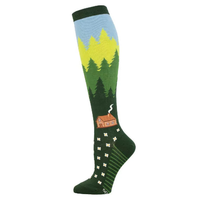 sock pairs kids -  Cabin In The Woods - Knee Highs