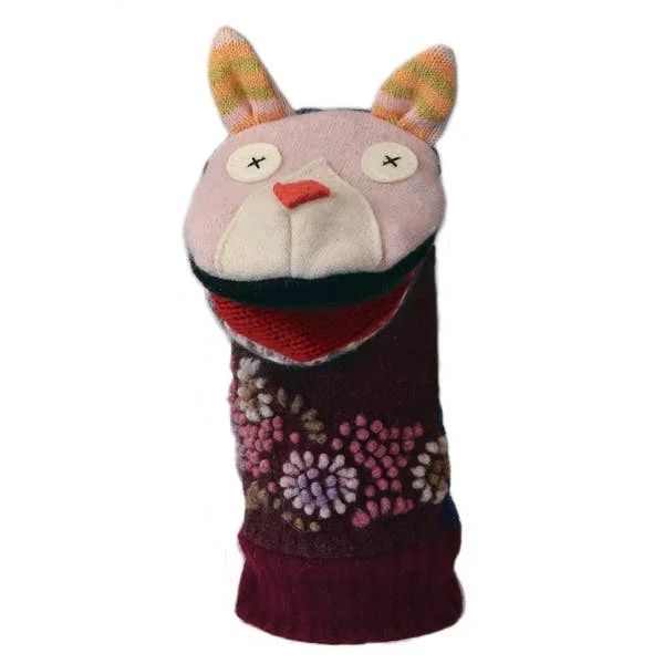 sock promotions kids -  Cate & Levi/Cat Puppet | Reclaimed Wool