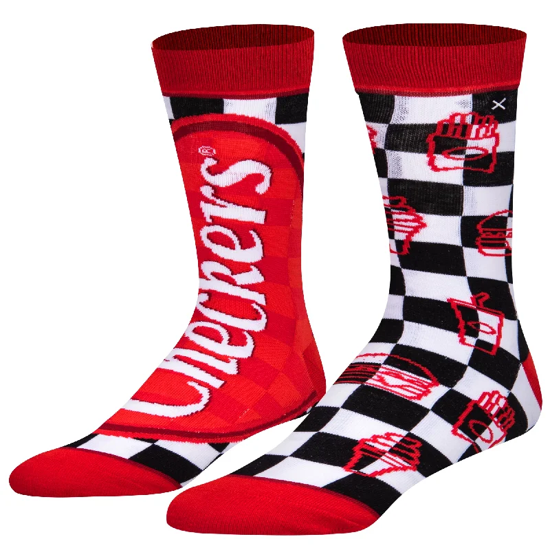 sock colors online -  Checkers Split Men's Crew Socks