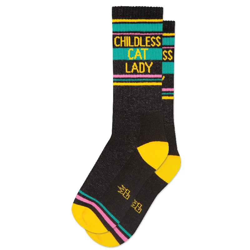 sock codes online -  Childless Cat Lady Gym Crew Socks