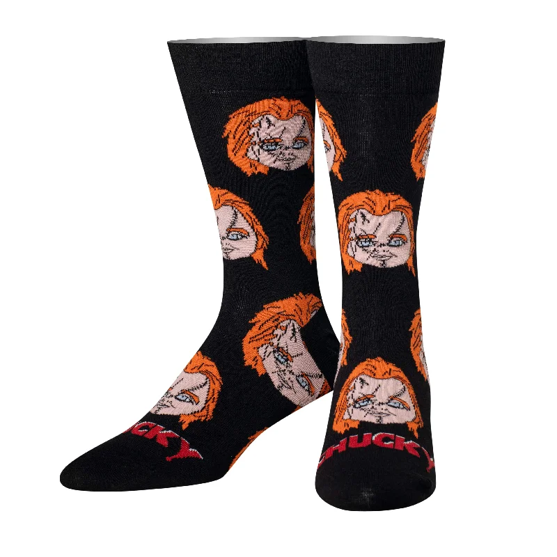 sock singles -  Chucky Heads Men's Crew Socks