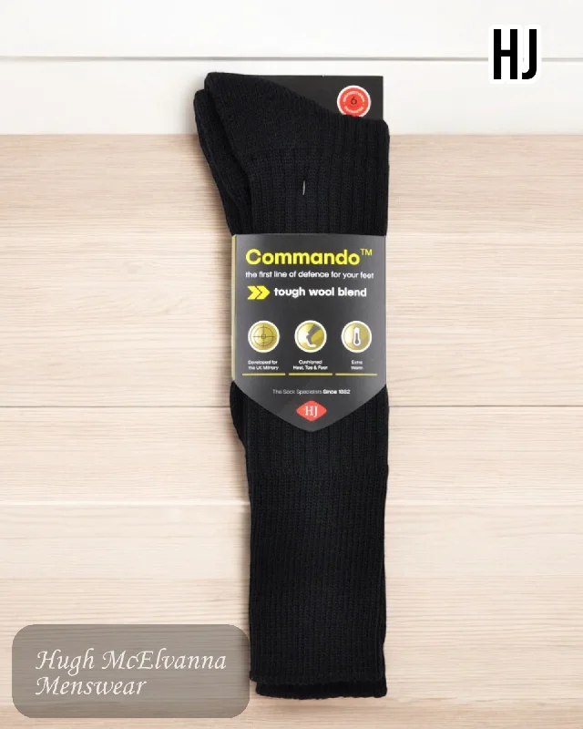 sock availability -  Commando BLACK long Socks - HJ3000