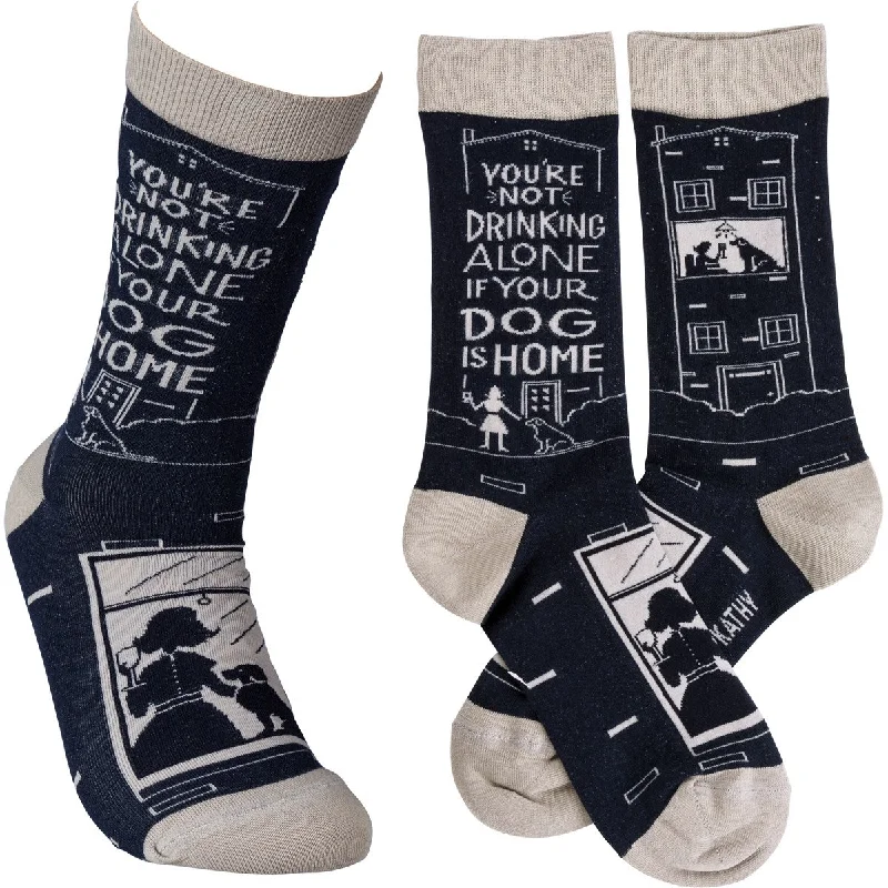 sock selection women -  Not Drinking Alone if your Dog is Home Sock