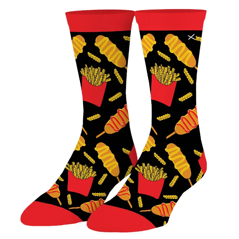 sock trends online -  Corn Dogs - Crew Folded