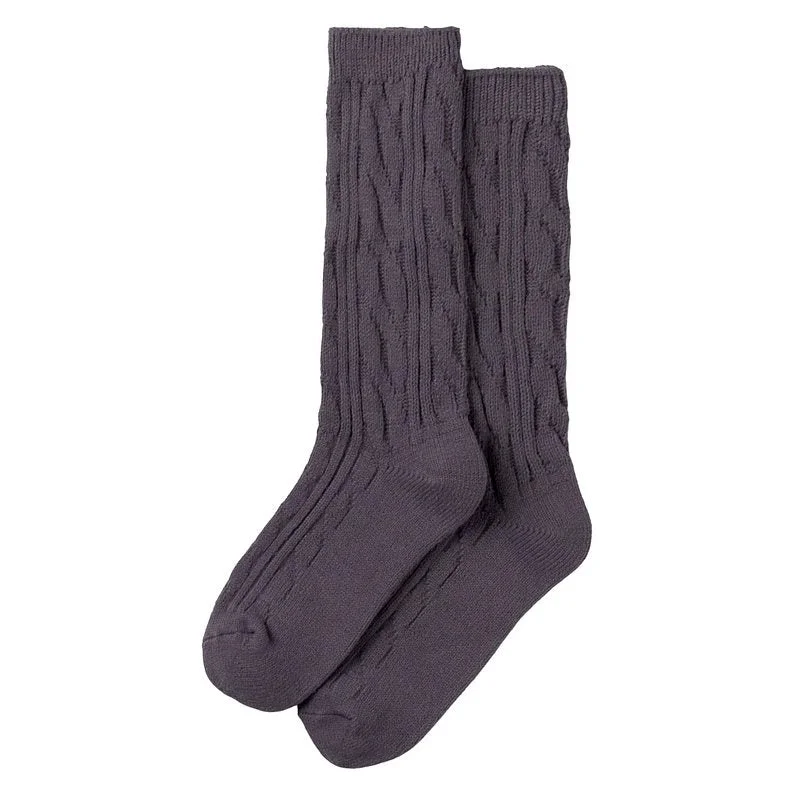 sock comfort kids -  Cosy Cable Socks Charcoal