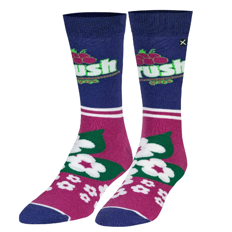 sock coupons kids -  Crush Grape Half Stripe  Men's Crew Socks