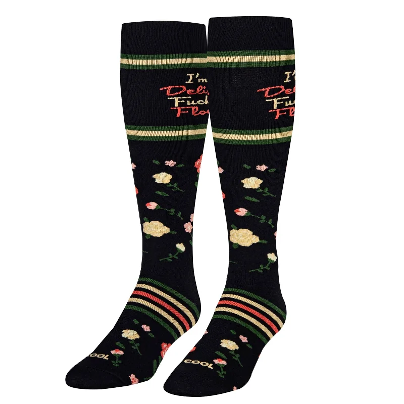 sock codes kids -  Delicate Flower Compression Socks