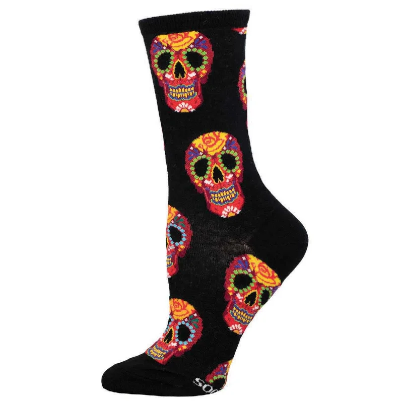 sock pairs -  Dia De Los Muertos Skull - Cotton Crew