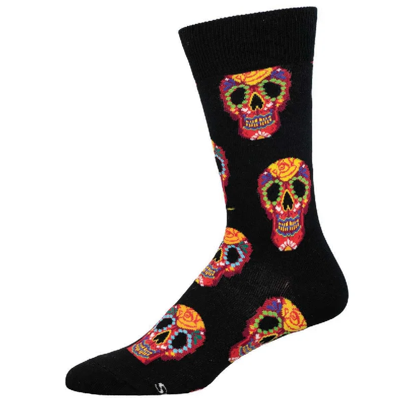 sock reviews 2025 -  Dia De Los Muertos Skull - Cotton Crew