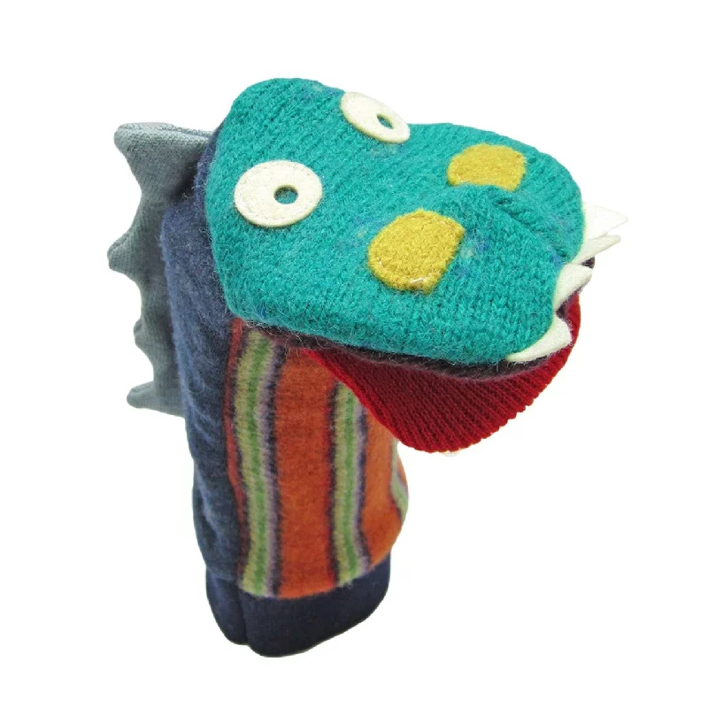 sock prices kids -  Cate & Levi/Dinosaur Puppet | Reclaimed Wool