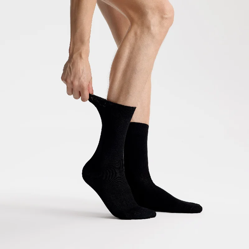 sock designs online -  Men's Bamboo Dress Socks • Solid Pack of 1/3/5 Pairs • Black