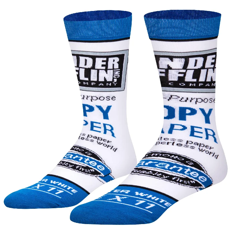 sock warranty online -  Dunder Mifflin Paper Co Men's Crew Socks