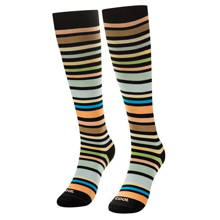 sock sales men -  Earthy Stripes Compression Socks