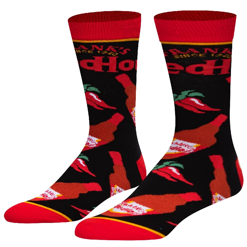 sock benefits men -  Franks Red Hot Peppers Men's Crew Socks