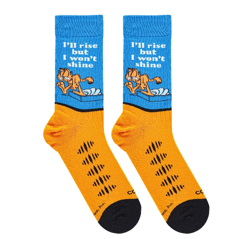 sock inventory -  Garfield Rise & Shine - Mens Crew Folded