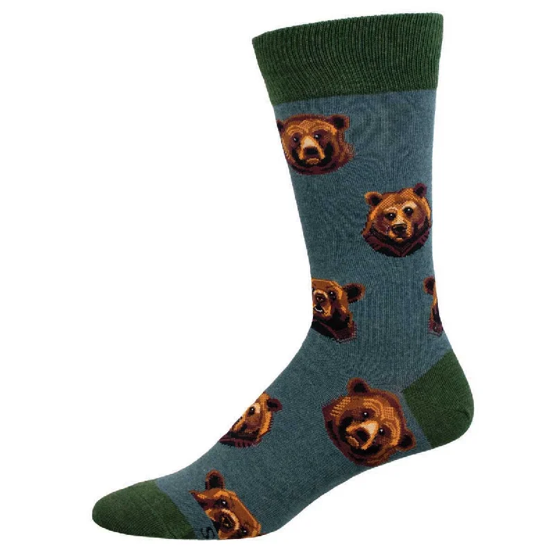 sock availability 2025 -  Grizzly Face - Cotton Crew