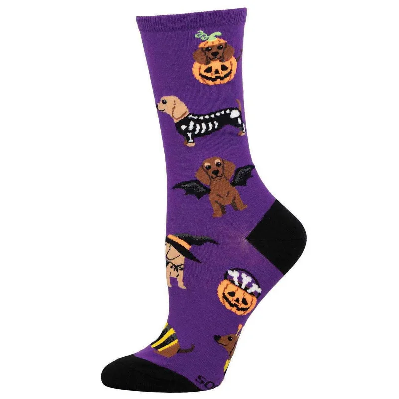 sock care men -  Halloweiner Dogs - Cotton Crew